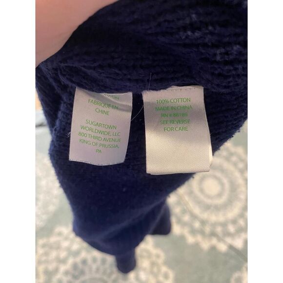 Lilly Pulitzer True Navy Keating Sweater Women's Size S - Picture 5 of 5